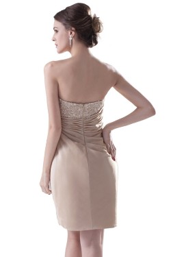 Strapless Short Beaded Prom Evening Formal Party Dresses ED010326