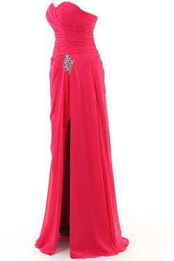 Long Beaded Sweetheart Chiffon Prom Evening Formal Party Dresses ED010328