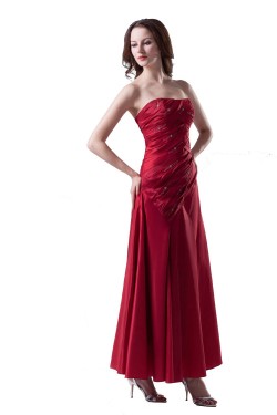 A-Line Strapless Long Blue Prom Evening Formal Party Dresses ED010331