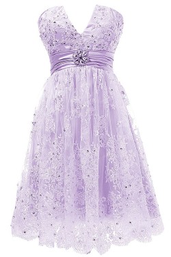 Short Purple Lace Prom Evening Formal Party Dresses ED010332