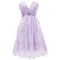 Short Purple Lace Prom Evening Formal Party Dresses ED010332