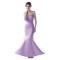 Trumpet/Mermaid Long Purple Applique Prom Evening Formal Party Dresses ED010333