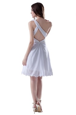 One-Shoulder Short Chiffon Prom Evening Formal Party Dresses ED010334