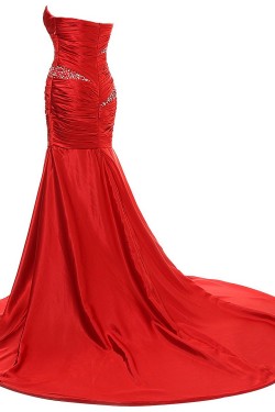 Trumpet/Mermaid Sweetheart Long Red Prom Evening Formal Party Dresses ED010337