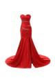 Trumpet/Mermaid Sweetheart Long Red Prom Evening Formal Party Dresses ED010337