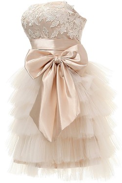 A-Line Strapless Short Prom Evening Formal Party Dresses ED010338