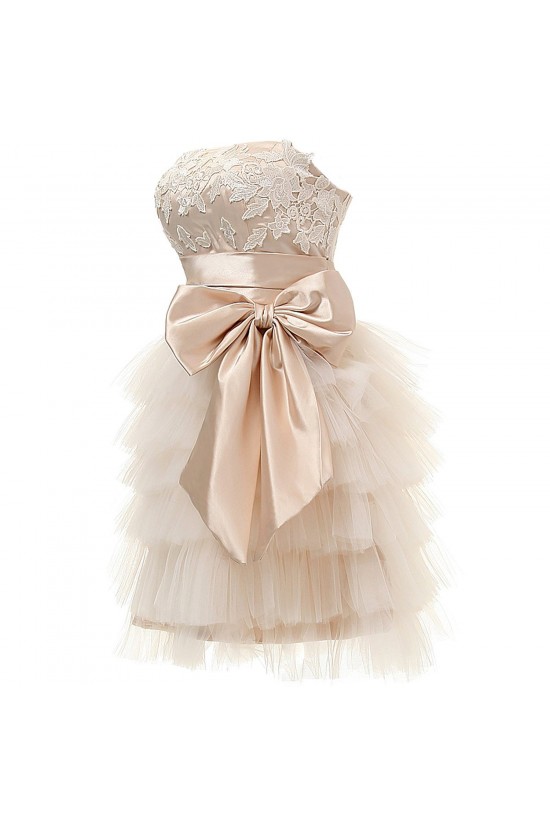 A-Line Strapless Short Prom Evening Formal Party Dresses ED010338
