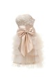 A-Line Strapless Short Prom Evening Formal Party Dresses ED010338