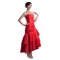 A-Line Strapless Short Red Prom Evening Formal Party Dresses ED010341