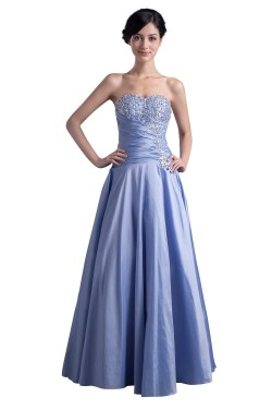 A-Line Sweetheart Long Beaded Prom Evening Formal Party Dresses ED010343