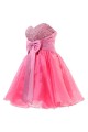 A-Line Sweetheart Beaded Short Purple Prom Evening Formal Party Dresses ED010344