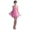 A-Line One-Shoulder Short Pink Prom Evening Formal Party Dresses ED010345
