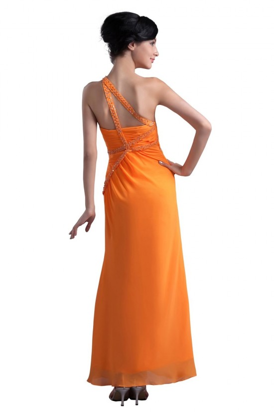 One-Shoulder Long Chiffon Beaded Prom Evening Formal Party Dresses ED010348 One-Shoulder Long Chiffon Beaded Prom Evening Formal Party Dresses ED010348