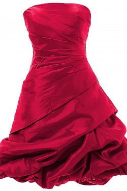 A-Line Strapless Short Blue Prom Evening Formal Party Dresses ED010349