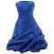 A-Line Strapless Short Blue Prom Evening Formal Party Dresses ED010349
