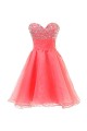 A-Line Sweetheart Beaded Short Prom Evening Formal Party Dresses ED010354
