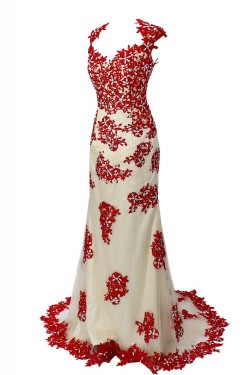 Trumpet/Mermaid Beaded Long Prom Evening Formal Party Dresses ED010360