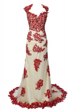 Trumpet/Mermaid Beaded Long Prom Evening Formal Party Dresses ED010360