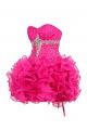 Short Pink Sweetheart Beaded Prom Evening Formal Party Dresses ED010361