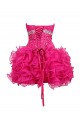 Short Pink Sweetheart Beaded Prom Evening Formal Party Dresses ED010361