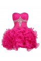 Short Pink Sweetheart Beaded Prom Evening Formal Party Dresses ED010361