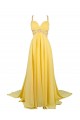 Beaded Long Yellow Chiffon Prom Evening Formal Party Dresses ED010367 Beaded Long Yellow Chiffon Prom Evening Formal Party Dresses ED010367