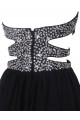 Long Black Beaded Chiffon Prom Evening Formal Party Dresses ED010375