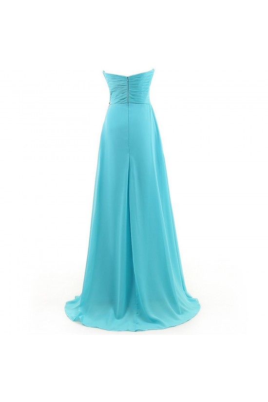 A-Line Sweetheart Long Blue Beaded Chiffon Prom Evening Formal Party Dresses ED010376 A-Line Sweetheart Long Blue Beaded Chiffon Prom Evening Formal Party Dresses ED010376