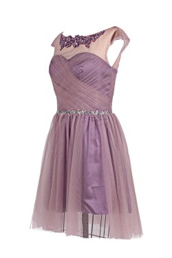 A-Line Short Beaded Prom Evening Formal Party Dresses ED010378
