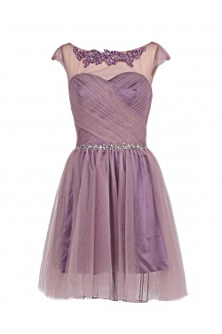 A-Line Short Beaded Prom Evening Formal Party Dresses ED010378