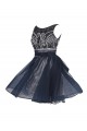 A-Line Beaded Short Prom Evening Formal Party Dresses ED010381