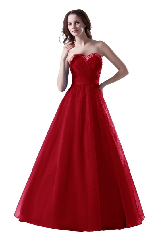 A-Line Sweetheart Long Blue Prom Evening Formal Party Dresses ED010386