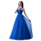 A-Line Sweetheart Long Blue Prom Evening Formal Party Dresses ED010386