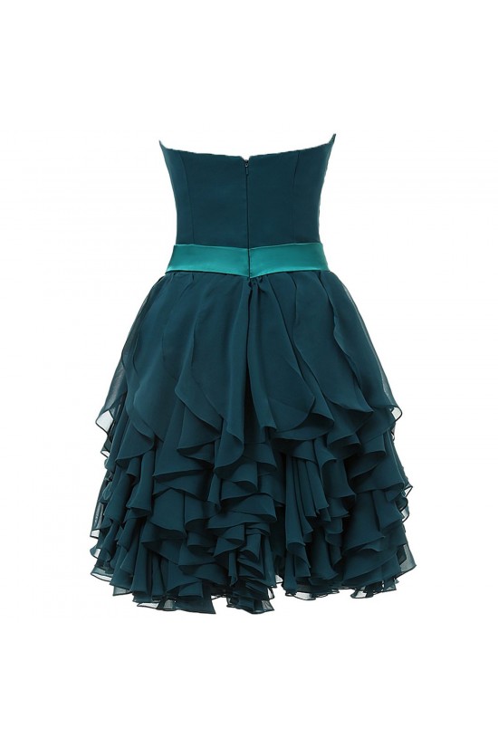 A-Line Sweetheart Short Chiffon Prom Evening Formal Party Dresses ED010389
