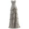 A-Line Sweetheart Long Silver Chiffon Prom Evening Formal Party Dresses ED010390