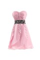 A-Line Sweetheart Beaded Short Pink Prom Evening Formal Party Dresses ED010391 A-Line Sweetheart Beaded Short Pink Prom Evening Formal Party Dresses ED010391