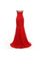 Trumpet/Mermaid Sweetheart Long Black Chiffon Prom Evening Formal Party Dresses ED010392