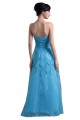 A-Line Sweetheart Beaded Long Blue Prom Evening Formal Party Dresses ED010393