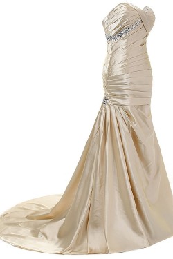 Trumpet/Mermaid Sweetheart Long Beaded Prom Evening Formal Party Dresses ED010394