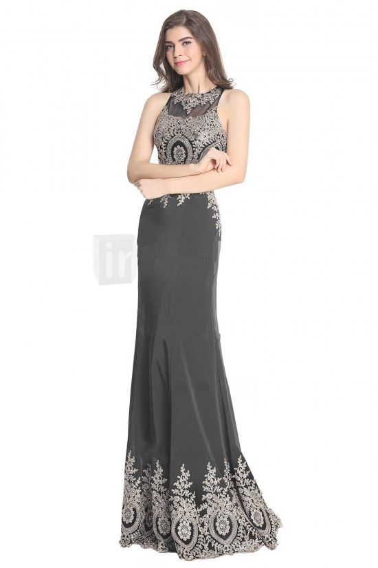 Two Pieces Lace Appliques Long Prom Evening Formal Party Dresses ED010395