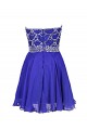 A-Line Strapless Beaded Short Prom Evening Formal Party Dresses ED010399