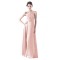 A-Line Long Chiffon and Lace Beaded Prom Evening Formal Party Dresses ED010402