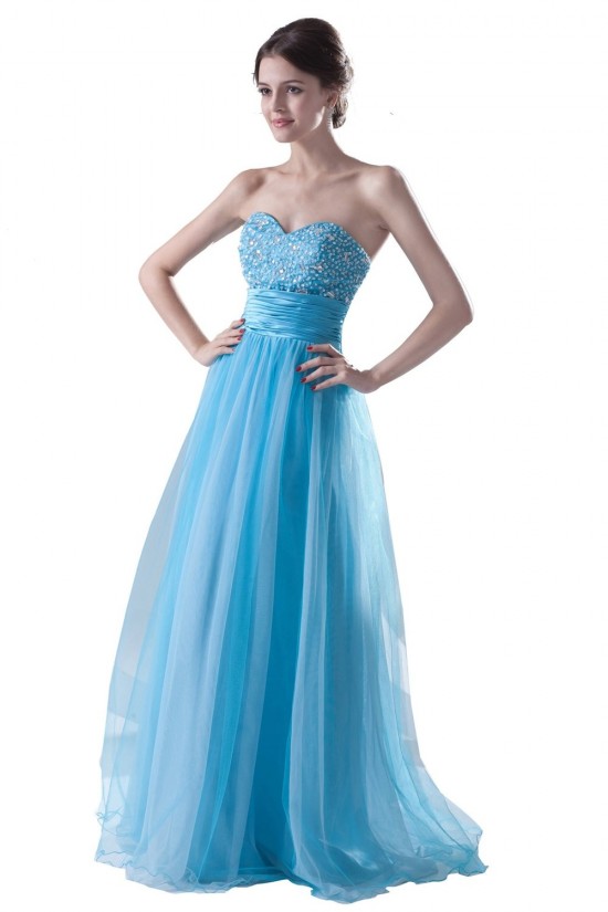 A-Line Long Blue Beaded Prom Evening Formal Party Dresses ED010403 A-Line Long Blue Beaded Prom Evening Formal Party Dresses ED010403