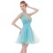 A-Line Short Blue Beaded Prom Evening Formal Party Dresses ED010404