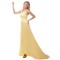 A-Line Long Yellow Prom Evening Formal Party Dresses ED010405