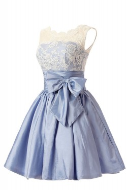 A-Line Short Applique Prom Evening Formal Party Dresses ED010414