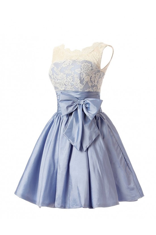 A-Line Short Applique Prom Evening Formal Party Dresses ED010414