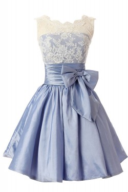 A-Line Short Applique Prom Evening Formal Party Dresses ED010414