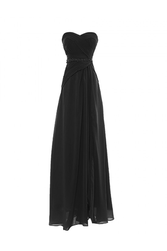 A-Line Sweetheart Black Long Chiffon Prom Evening Formal Party Dresses ED010422 A-Line Sweetheart Black Long Chiffon Prom Evening Formal Party Dresses ED010422