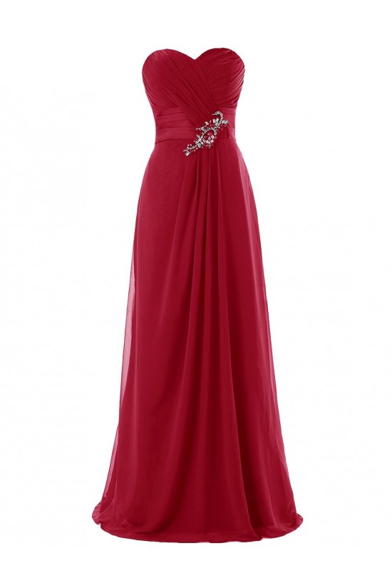 A-Line Sweetheart Long Red Chiffon Prom Evening Formal Party Dresses ED010424 A-Line Sweetheart Long Red Chiffon Prom Evening Formal Party Dresses ED010424